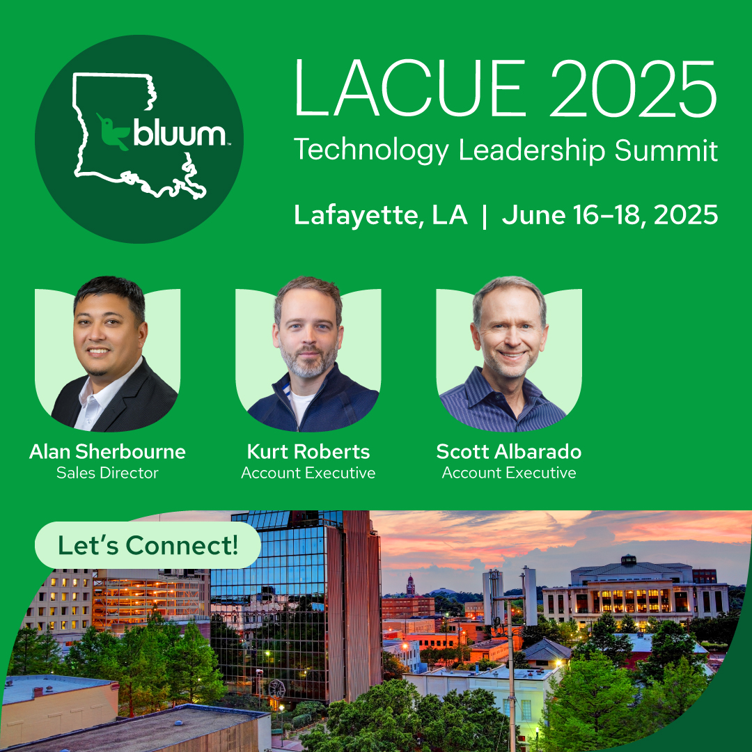 ✈️ Yes, we’re on the road again—this time to Lafayette, Louisiana!

We can’t wait to help you discover the Magic of Technology ✨ at the LACUE 2025 Technology Leadership Summit.

👉 Book time with us: bit.ly/4jP91rr

Our experts are here to help you bring the right