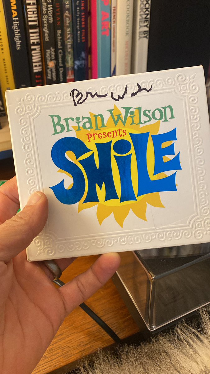 balconyshirts's tweet image. 20 years ago we used to do a T-shirt that just said “God Bless Brian Wilson” in the Pet Sounds font and one day we got an email from Brian’s guitar player asking to buy them for the band. Obviously we just sent them to him. He sent us back a lovely letter and this. Treasure.
