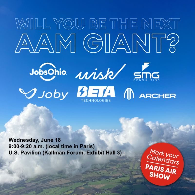 Many asked if we would have an AAM CEO panel at the <a href="/parisairshow/">Paris Air Show</a>, like we did in ’23.
Thanks to <a href="/JobsOhio/">JobsOhio</a>, join the CEOs of <a href="/ArcherAviation/">Archer</a>, Beta Technologies, <a href="/jobyaviation/">Joby Aviation</a>, <a href="/WiskAero/">Wisk</a> and <a href="/SMG_Consulting/">SMG Consulting</a> for a discussion on the AAM.

#aam #uam #evtol #ParisAirShow #PAS25