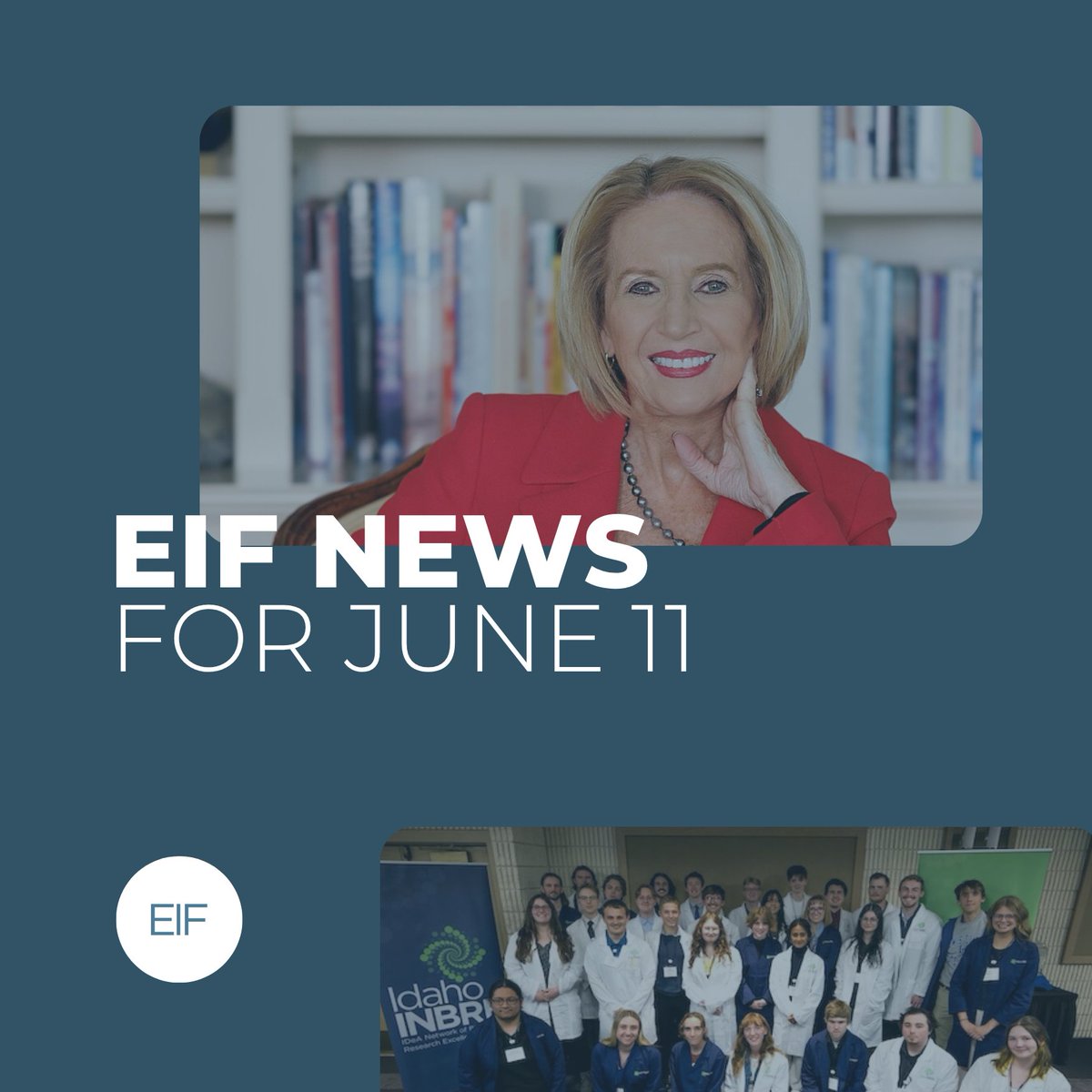 EIF (@epscoridea) on Twitter photo 📰 Watch <a href="/theNASciences/">National Academy of Sciences</a> President McNutt's State of the Science address and read the latest on federal funding cuts, community events, opportunities and more in our June 11 newsletter.
mailchi.mp/eifdc/news-061…
Top 📸: Christopher Michel, National Academies 📰 Watch <a href="/theNASciences/">National Academy of Sciences</a> President McNutt's State of the Science address and read the latest on federal funding cuts, community events, opportunities and more in our June 11 newsletter.
mailchi.mp/eifdc/news-061…
Top 📸: Christopher Michel, National Academies