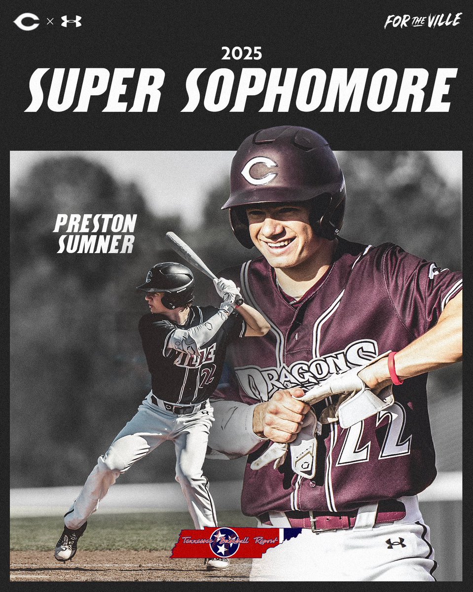 CvilleBaseball_'s tweet image. Congratulations to @Preston_Sumner2 for being named to the @TNBaseballReprt Super Sophomore Team!  @GoDragonsGo_ @CHSDragons @cville_schools