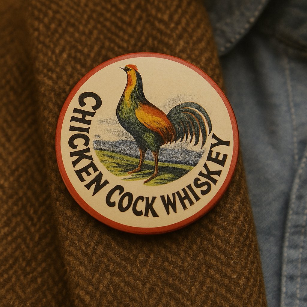 Before hashtags. Before influencers. Before Kentucky knew it was famous.
This was how you showed loyalty.

An original Chicken Cock Whiskey pin from the late 1800s — worn with pride, poured with purpose.

This #NationalBourbonDay, drink with history 🥃