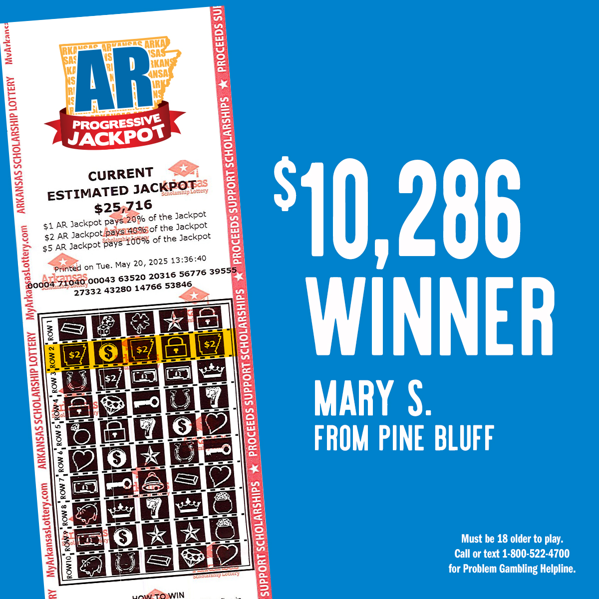 Mary from Pine Bluff is remodeling her bathroom with the $10,286 she won playing the AR Progressive Jackpot. What would YOU do with a prize like that? #ThisIsWinning MyArkansasLottery.com/FastPlay