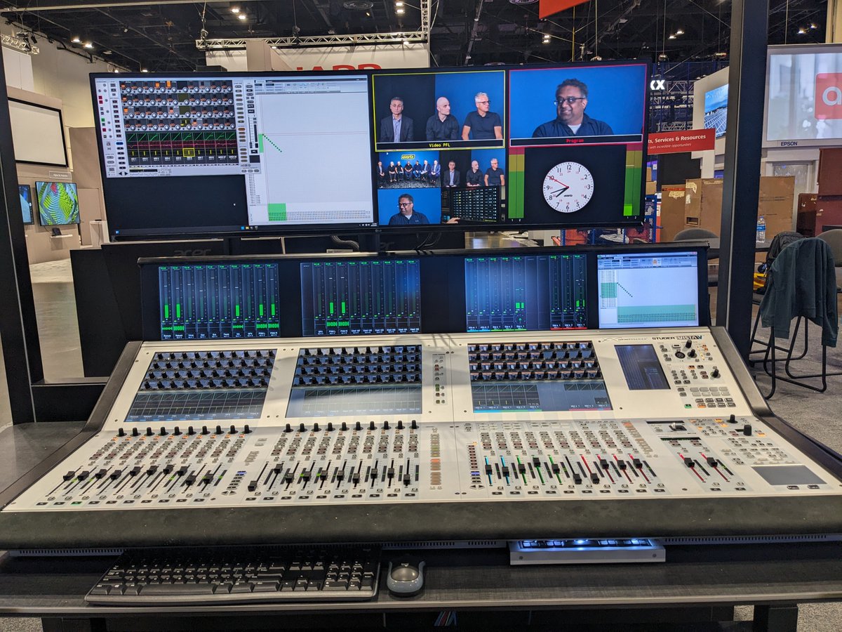 🚨 Enterprise AV is evolving — are you ready? Meet us at #InfoComm25 TODAY to see: 
 
 🎬 BRAVO Studio 
 🎧 Studer Audio 
 🧠 NUCLEUS 
 🌐 MMA10G/25G + IPMX 

📍 Booth 1910 | West Building – Level 2 | OCCC 
 
 #LiveProduction #EnterpriseAV #AVoverIP #Evertz #IPMX #MMA10G #NUCLEUS