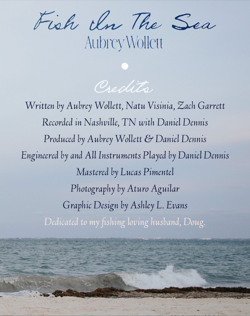 AubreyWollett's tweet photo. Thank you guys for listening to “Fish In The Sea” - Keep it going! 🐠 🩵 https://t.co/DSSRjHVsCV #fishinthesea #lovesongs https://t.co/ATtbDvGOtU