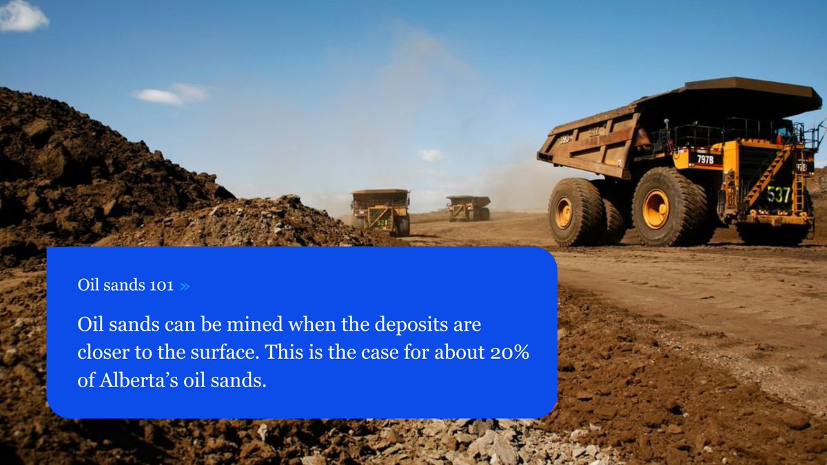 cdnoilsands's tweet image. 📖Oil sands 101: About 20% of Alberta's oil sands are close enough to the surface to be mined. About 80% are deeper underground and require a specialized process to extract them. 

Visit our website to learn more about the oil sands:  loom.ly/4__GJZA  #oilsands #learnmore