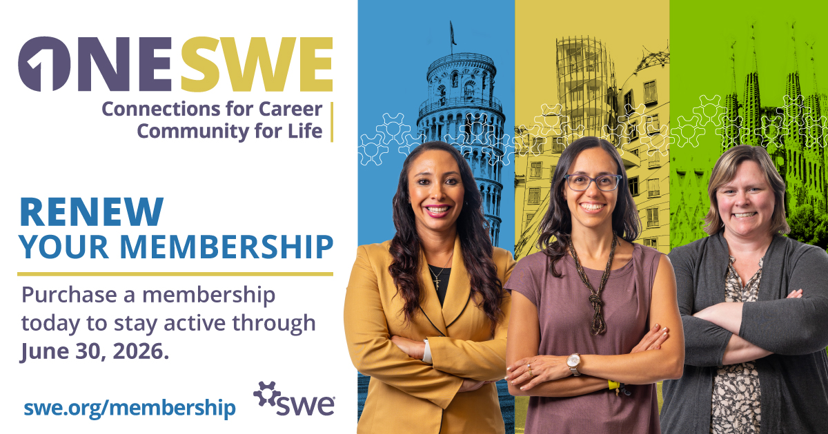 It’s time to renew your #SWEmembership for Fiscal Year 2026 — starting July 1! This is more than a membership — it’s a community that fuels your journey in engineering, leadership, and beyond. 

Renew now and be part of what’s next! swe.org/membership/one…