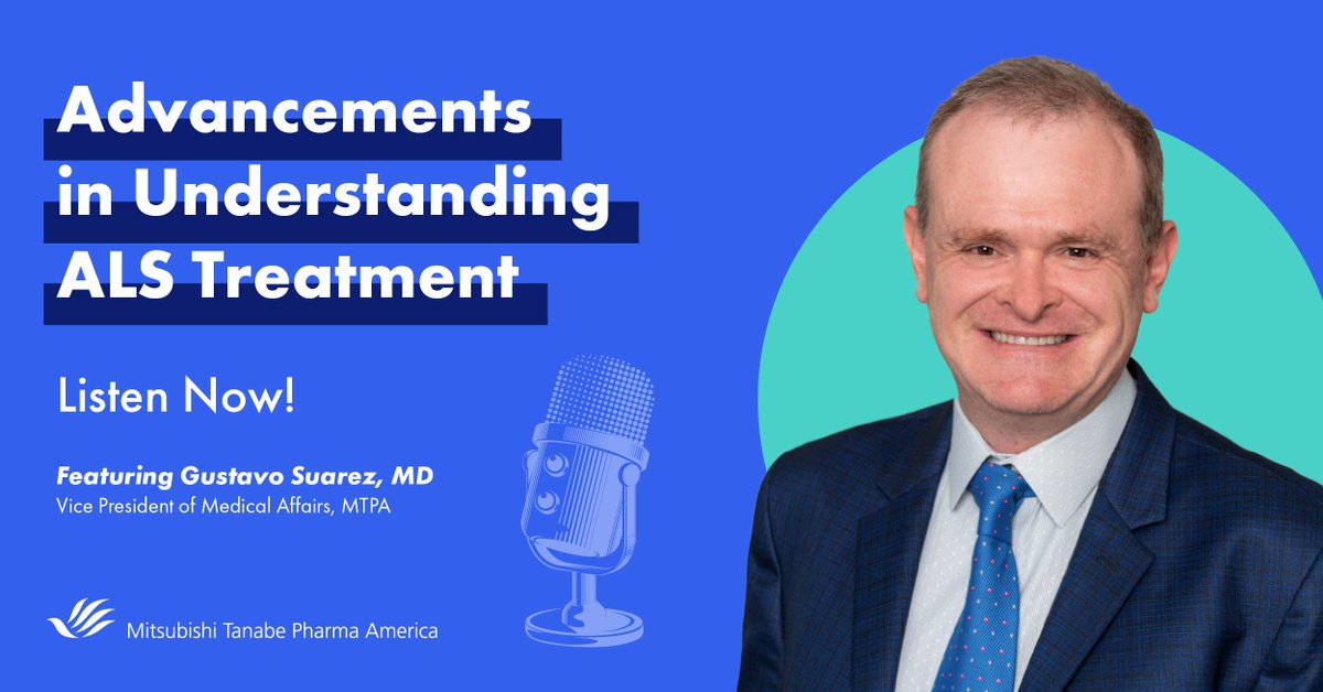 MTPA_US's tweet image. Check out our podcast interview with @ReachMD!
Gustavo Suarez, MD, Vice President of Medical Affairs, MTPA discusses advancing care for #ALS. Listen to the full episode here: bit.ly/4j5UvMW