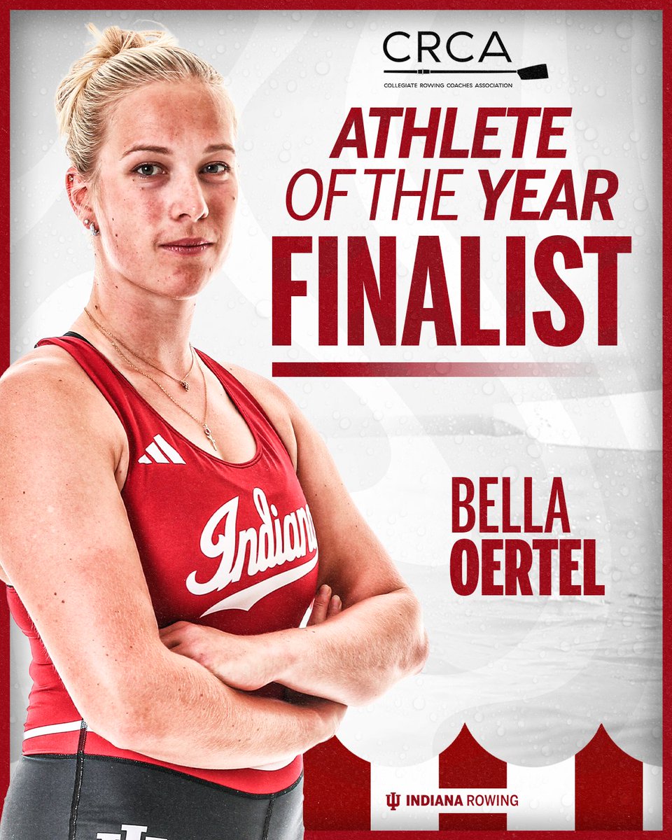 First-team All-American Bella Oertel is a finalist for the CRCA Athlete of the Year award – given to one rower or coxswain in each division who exemplifies the pinnacle of competitive achievement, character, and leadership.

More: bit.ly/4mZyGkc