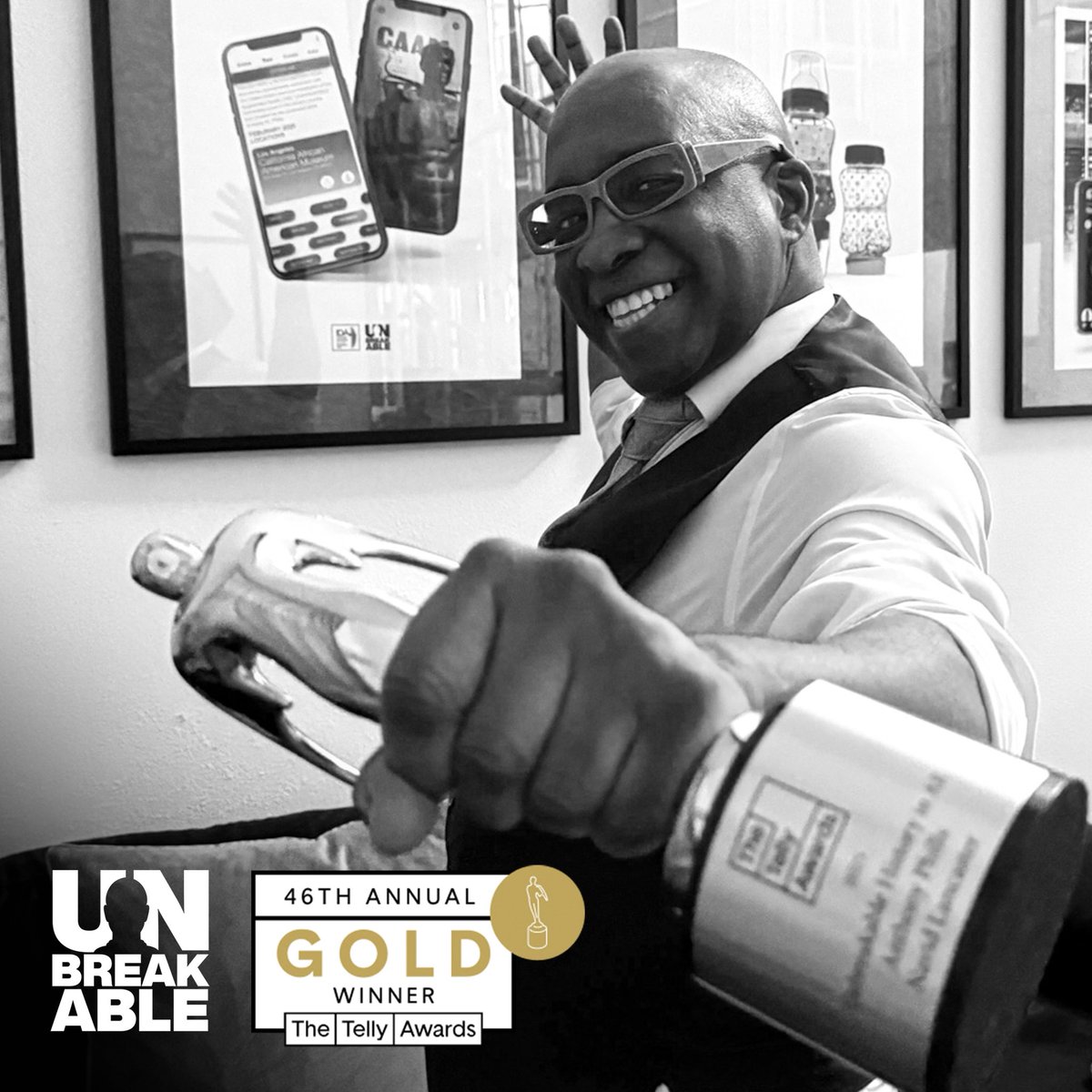 AnthonyPhills's tweet image. Received the 2025 @tellyawards trophy for our project &quot;Unbreakable: Documenting Black History Through AR&quot; in the General-History category. I am truly grateful. Special thanks to @navidlancaster for the incredible music. #augmentreality #design #history