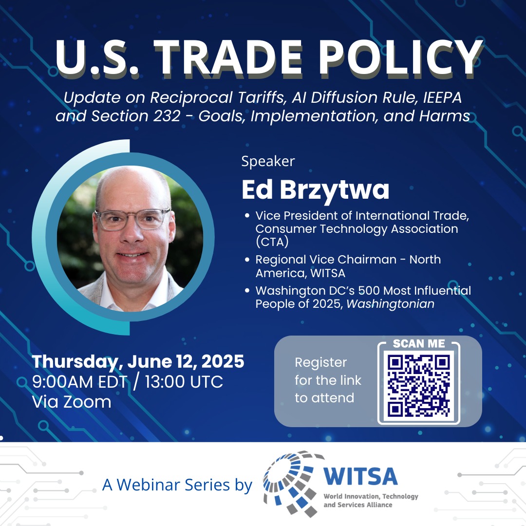 WITSA (@witsa1) on Twitter photo We are excited about tomorrow's (June 12 @9:00AM ET) Webinar, where we will discuss what's next for U.S. trade policy. If you haven't already registered, please do so at forms.gle/mDW67WTAui2Ss7… . We are looking forward to talking with you soon! We are excited about tomorrow's (June 12 @9:00AM ET) Webinar, where we will discuss what's next for U.S. trade policy. If you haven't already registered, please do so at forms.gle/mDW67WTAui2Ss7… . We are looking forward to talking with you soon!