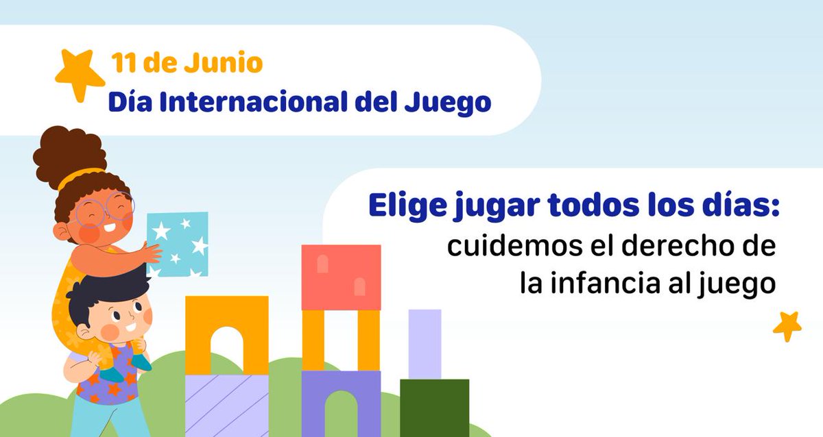 🎲 Este 11 de junio, celebremos el #DíaInternacionalDelJuego recordando que jugar es un derecho, no un lujo.

👧🏽🧒🏾 Las niñas y los niños aprenden, crean y se desarrollan mejor cuando juegan.

🧩 ¡Elige jugar todos los días y hazlo posible!

pactoprimerainfancia.org.mx/elige-jugar-to…