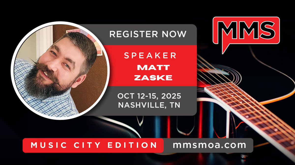 MMS Minnesota (@mmsmoa) on Twitter photo He always comes stocked with cute 3D printed keychains, and a slick moustache! Great to have Matt Zaske as SPEAKER at MMS Music City Edition! Congrats <a href="/matt_zaske/">Matt Zaske</a>, see ya in Nashville!
Don't forget - Register Today: mmsmoa.com/mms2025music
October 12-15, 2025
#MMSMusicCity He always comes stocked with cute 3D printed keychains, and a slick moustache! Great to have Matt Zaske as SPEAKER at MMS Music City Edition! Congrats <a href="/matt_zaske/">Matt Zaske</a>, see ya in Nashville!
Don't forget - Register Today: mmsmoa.com/mms2025music
October 12-15, 2025
#MMSMusicCity