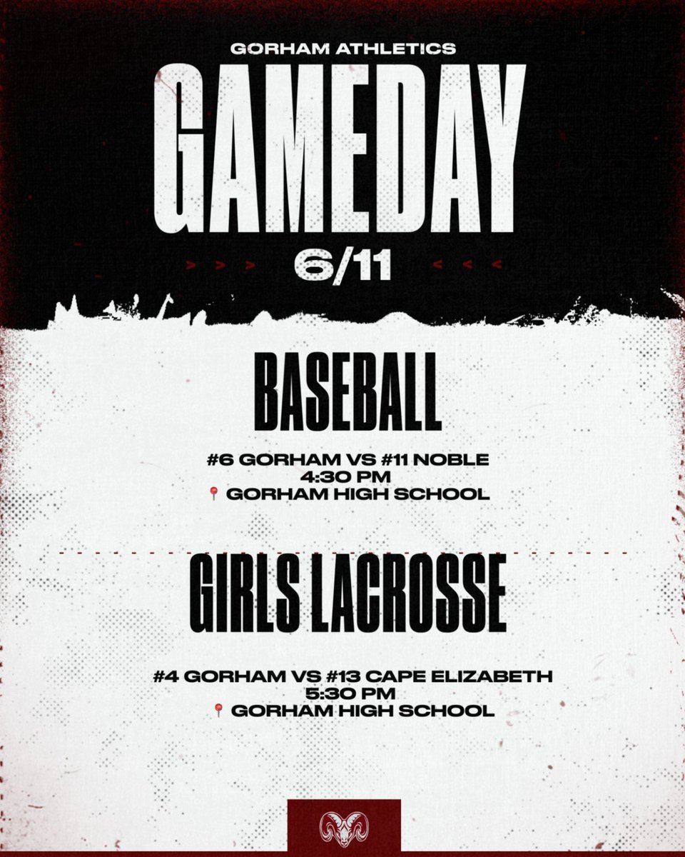 Good Luck Gorham Rams!!
#gorams