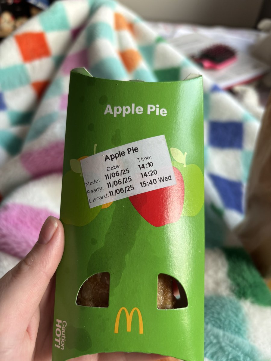 Will I die?
#McDonaldsripon #mcdonalds
#foodpoisoning #isitworthit #sadtimes #applepie