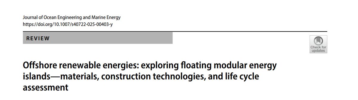 DSRL_UCDMECH's tweet image. Thanks to COST Action CA20109 #MODENERLANDS, several researchers could collaborate for this timely review on Modular Energy Islands. A lot of work as well by Michaela Gkantou and Enzo Marino.
Link:tinyurl.com/mpf3ffna
#marine #offshore #energy @UCDmechanics