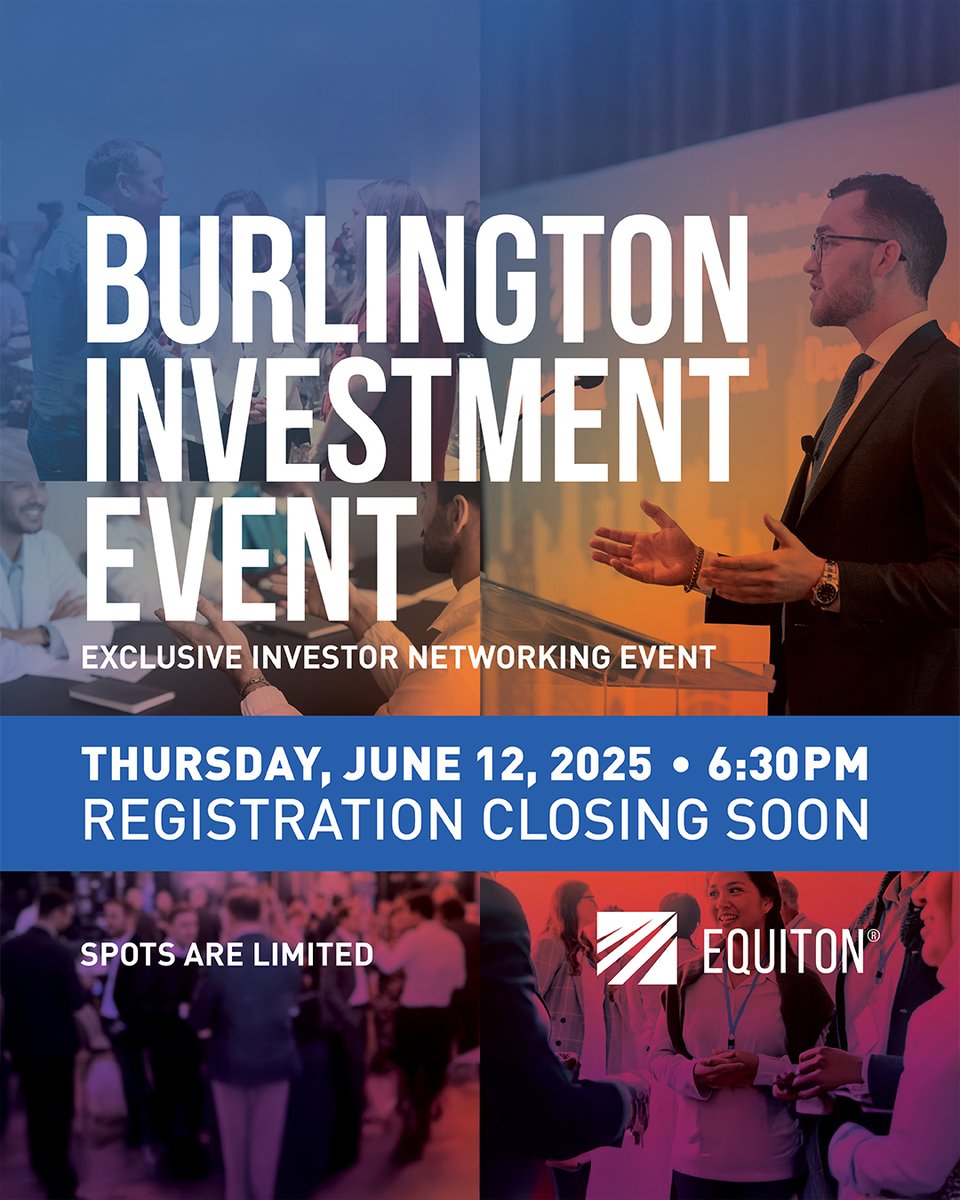 We’ve just opened a few additional seats for tomorrow night’s exclusive investment roundtable, and they won’t last long.

📍 1111 International Blvd., Burlington 
🕕 6:30 PM – 8:00 PM | Complimentary food &amp; drinks

Seats are limited — grab yours now: bit.ly/4kx7jMJ