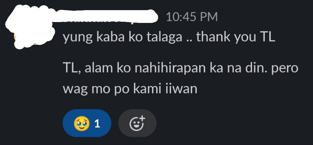_eydyey_'s tweet photo. masaya talaga na naappreciate nila ako pero madalas ambigat na rin bilang pagod at ipit sa management at katrabahong nanghihila pababa 

hindi pa naman ako makaalis agad bilang breadwinner at wala pang backup pero hirap na talaga 

pwede bang magpahinga muna,,, https://t.co/nyLrTRIPmI