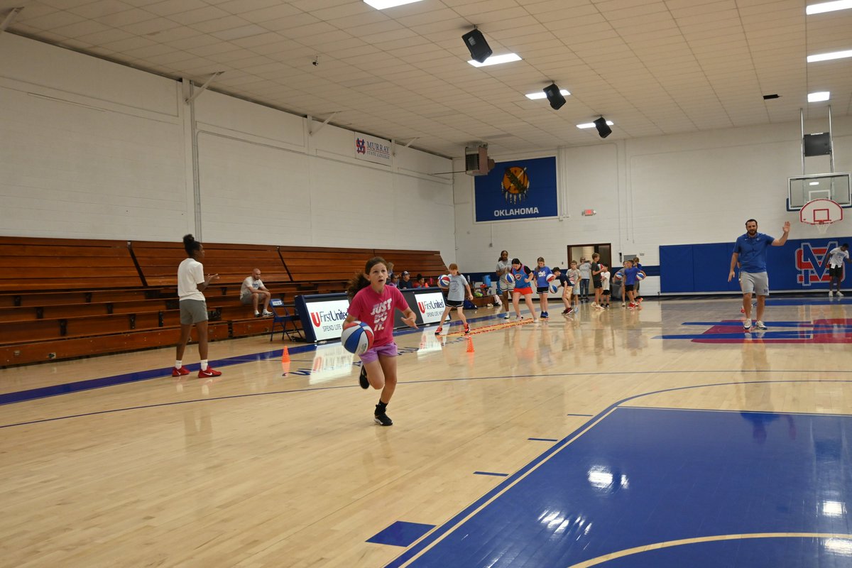 Murray State Menβs Basketball (@mscaggies_mbb) on Twitter photo We had a fun Day 3 at the <a href="/MSCAggies_MBB/">Murray State Menβs Basketball</a> & <a href="/MSC_WBB/">πππ ππ¨π¦ππ§π¬ πππ¬π€πππππ₯π₯</a> Camp this morning with lots of campers wearing Thunder blue and orange to support the OKC Thunder in the Finals tonight!
We are looking forward to another day of fun on our last day of camp tomorrow!
#GoAggies #GoThunder We had a fun Day 3 at the <a href="/MSCAggies_MBB/">Murray State Menβs Basketball</a> & <a href="/MSC_WBB/">πππ ππ¨π¦ππ§π¬ πππ¬π€πππππ₯π₯</a> Camp this morning with lots of campers wearing Thunder blue and orange to support the OKC Thunder in the Finals tonight!
We are looking forward to another day of fun on our last day of camp tomorrow!
#GoAggies #GoThunder