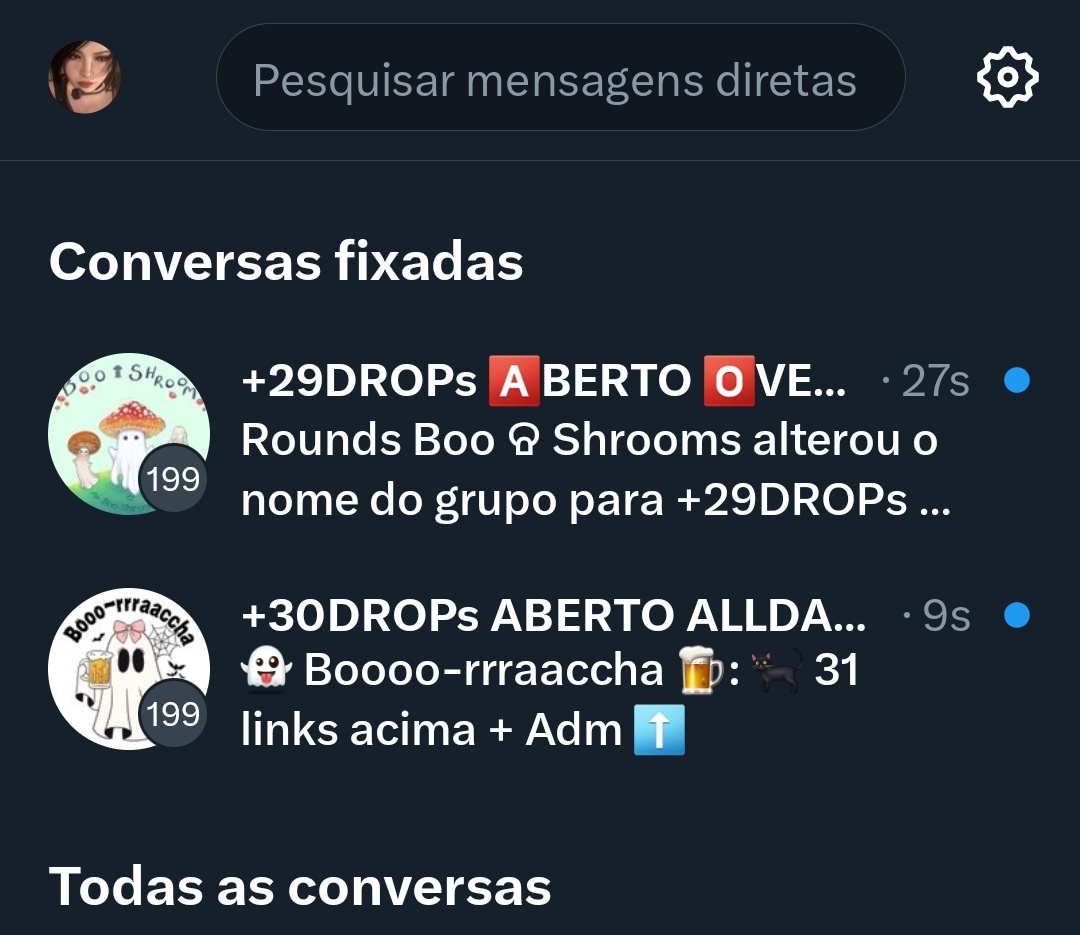 GRUPOS DE ENGAJAMENTO PARA SW'S 👻

🍄 BOOSHROOMS 
🔗: x.com/BooShroomsRnds…
Comente "Eu quero" para entrar. 

🍻 BOOOO-RRRAACCHA
🔗: x.com/Boooorrraaccha…
Comente "🎀" para entrar.