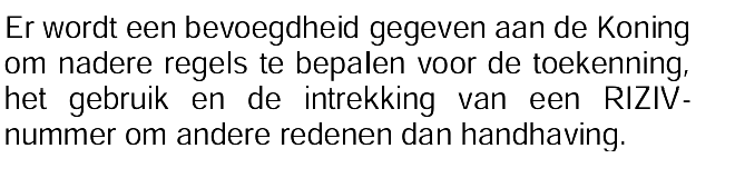 Nikolas De Meurechy (@ndemeurechy) on Twitter photo <a href="/terzaketv/">Terzake</a> Vreemd, want de wettekst zegt nochtans het volgende ;
Dat betekent zoveel als 'Ik geef mezelf de bevoegdheid om gelijk wat te bepalen ten gronde intrekking RIZIV-nr.' Hij kan wel zeggen dat hij dat enkel voor specifieke situaties doet, maar de min blinkt niet uit in eerlijkheid. <a href="/terzaketv/">Terzake</a> Vreemd, want de wettekst zegt nochtans het volgende ;
Dat betekent zoveel als 'Ik geef mezelf de bevoegdheid om gelijk wat te bepalen ten gronde intrekking RIZIV-nr.' Hij kan wel zeggen dat hij dat enkel voor specifieke situaties doet, maar de min blinkt niet uit in eerlijkheid.