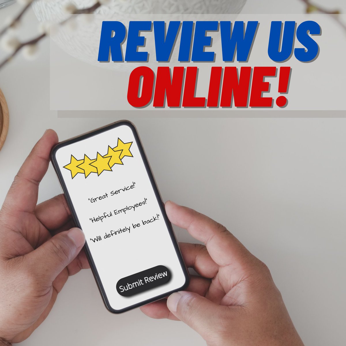 UTireCenter's tweet image. We value your feedback. Leave us a review on your favorite platform!