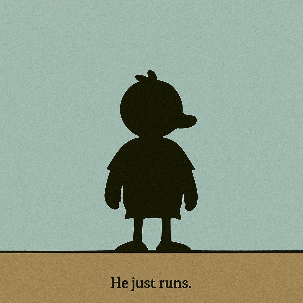 He doesn’t speak.  
He doesn’t explain.  
He just runs.

If you feel something,
RT.

If you understand it,
Follow.

If you know who he is,
You’re already late.