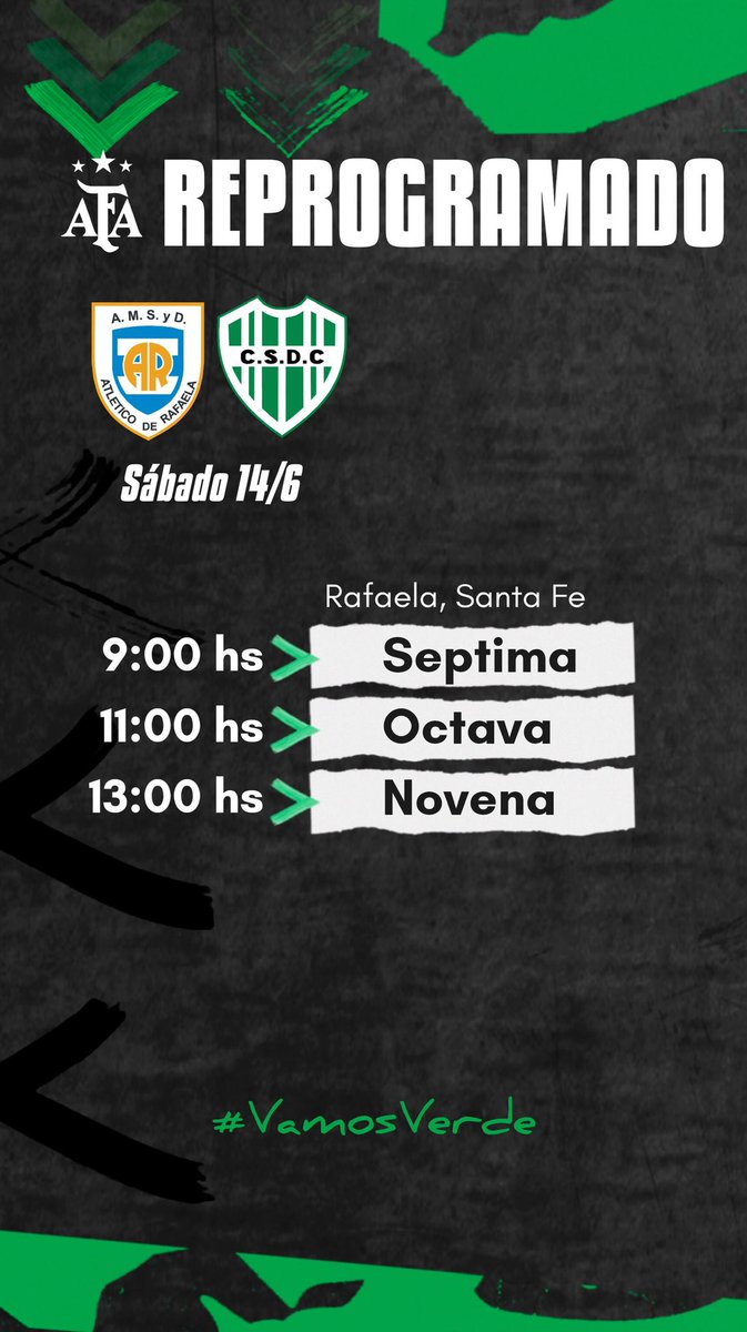 Este sábado se completa la Fecha reprogramada, en Rafaela!