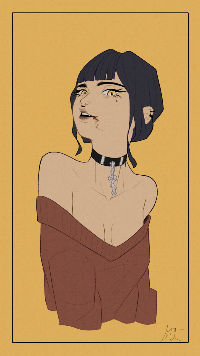 MuTE_TRuE's tweet photo. Wanted to try coloring the line art and add a new overlay texture on top. I don't know about the line art but i kind of like the texture.

#art #digitalart #artmoots #speeddraw https://t.co/26dOSJ4EVQ