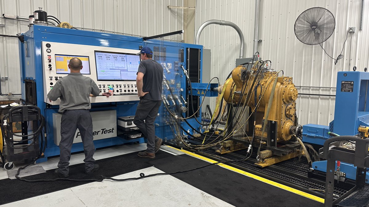 Our CAT 980K transmission rebuild is in the home stretch — now undergoing rigorous dyno testing to ensure peak performance and reliability before going back to work. 

Call us at 815-423-5961 for your heavy construction equipment parts needs!