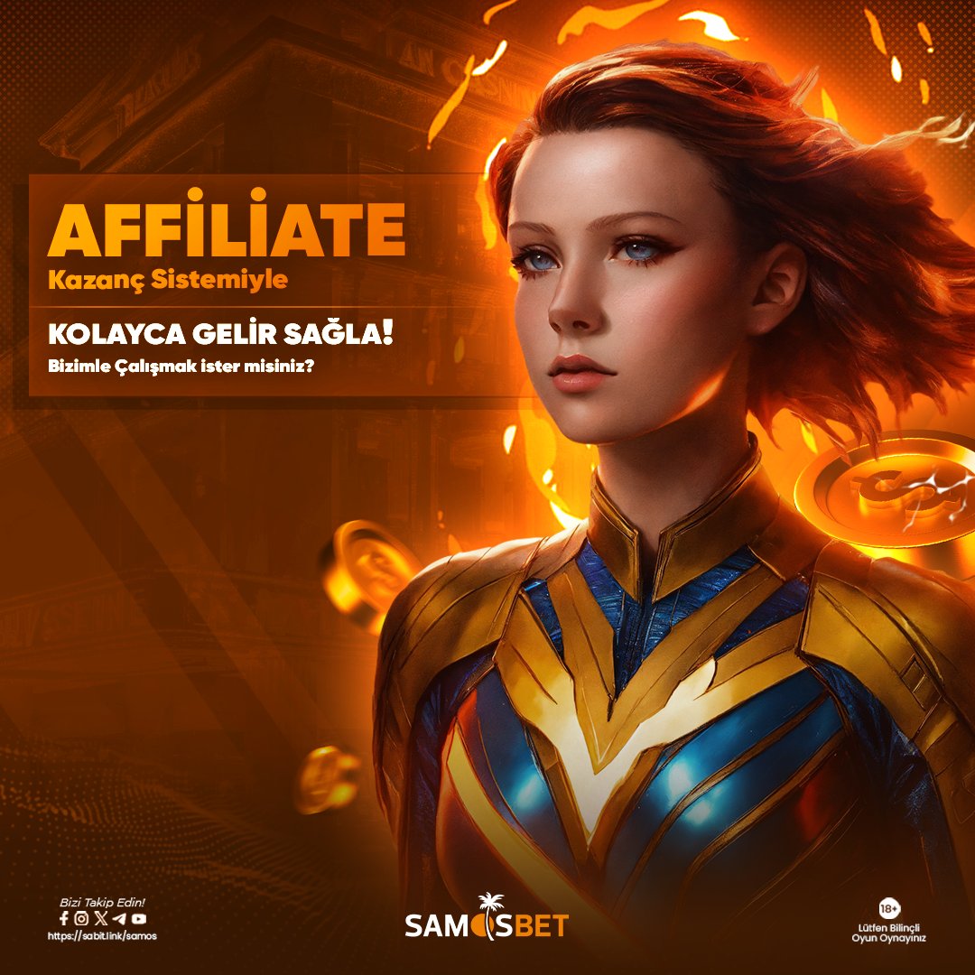Samosbetsosyal's tweet photo. 💰SAMOSBET Affiliate Programı ile kolayca gelir elde edin! 💰

💻 Sadece tanıtım yaparak kârlı bir sistemin parçası olun. 💻

🏃‍♂️ İş ortaklığıyla ek gelir sağlamak artık çok kolay! Hemen başlayın, kazancınızı artırın. 🏃‍♂️

🔷 Güncel Giriş : https://t.co/Xbp79O98Kf https://t.co/FYBF0QPbkZ