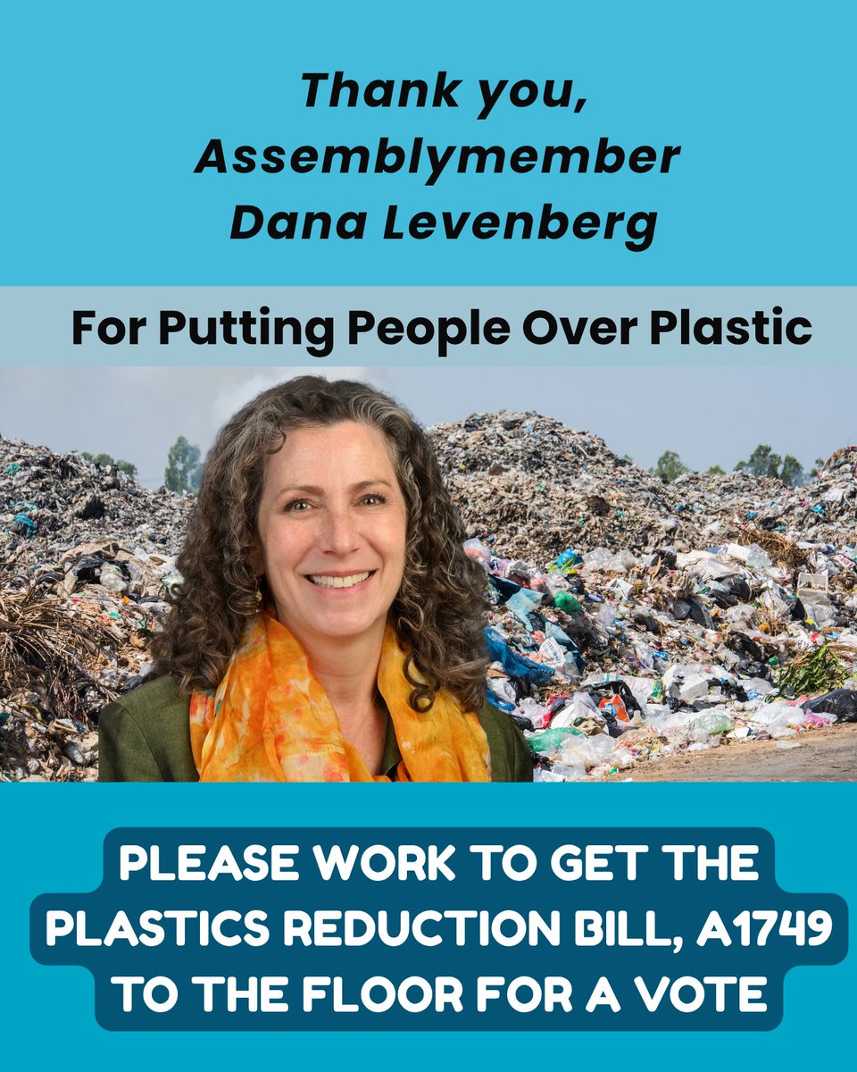 Thank You Assemblymember <a href="/AMDanaLevenberg/">AMDanaLevenberg.bsky.social</a> for Putting People Over Plastic. Please work to get the Plastics Reduction Bill, A1749 to the floor for a vote! <a href="/NYSA_Majority/">NY Assembly Majority</a>