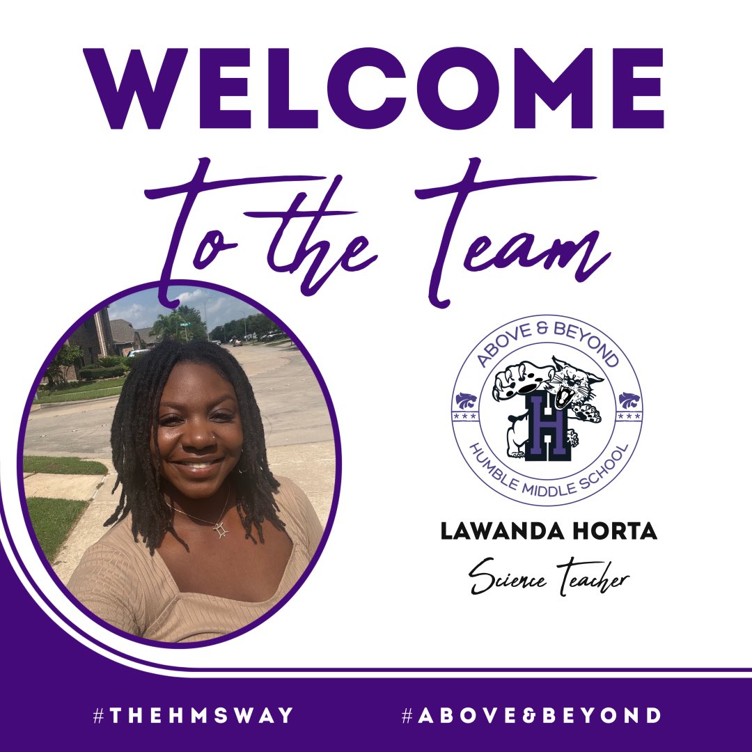 HumbleISD_HMS's tweet image. We are excited to Welcome another WILDCAT into the family! #AboveAndBeyond