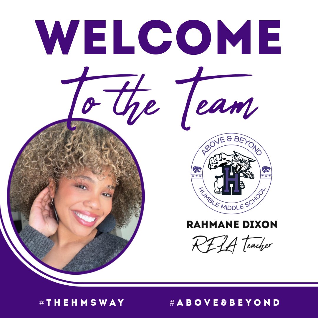 HumbleISD_HMS's tweet image. We are excited to Welcome another WILDCAT into the family! #AboveAndBeyond