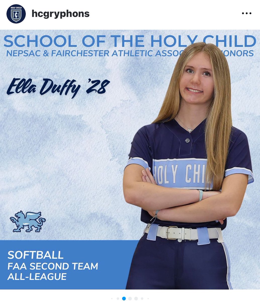Congrats on a great first year of high school 🥎 <a href="/EllaDuffy_2028/">Ella Duffy</a>
