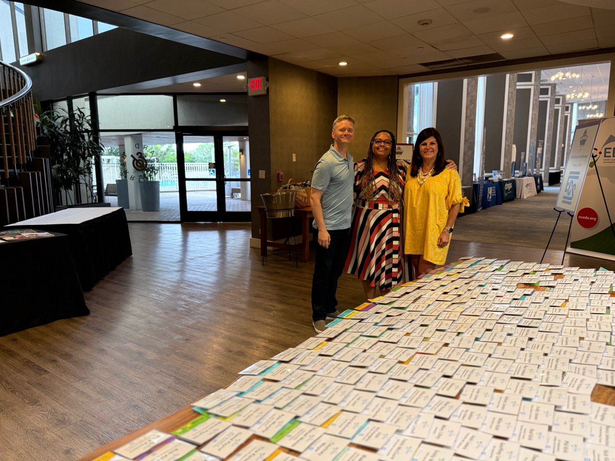 The NCEDA 2025 Annual Conference is officially underway, and we’re ready to welcome you! This year’s theme — The Leadership Game: Play Bold. Lead Smart. sets the tone for an inspiring few days ahead here in Wilmington. If you’ve arrived, come say hi at the registration desk!
