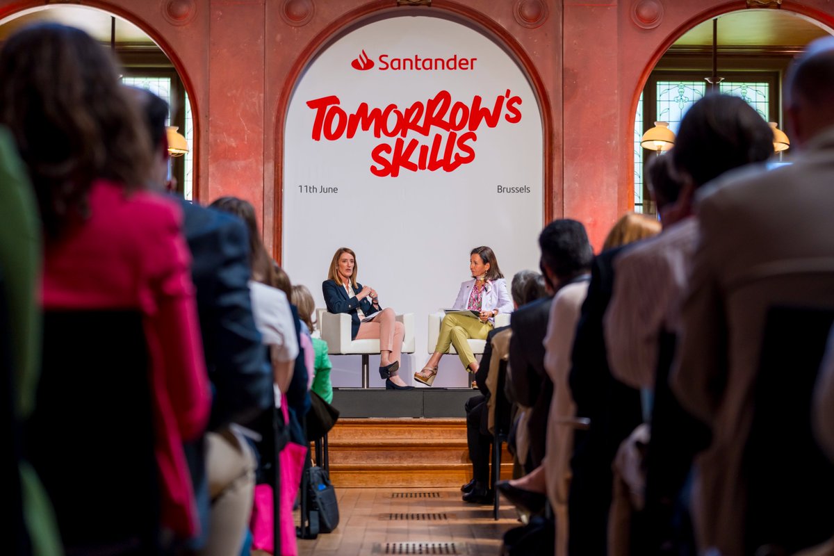 People are Europe's greatest asset.

By investing in people, in their know-how and their skills, our economies will thrive.

That is how Europe can become more self-reliant and prepared for tomorrow's reality.

Good exchange with <a href="/bancosantander/">Santander</a>'s Executive Chair <a href="/AnaBotin/">Ana Botín</a> today.