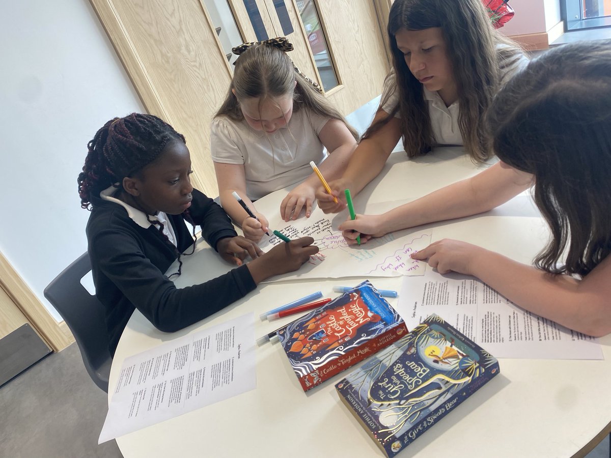 radio_reach's tweet photo. The Brilliant Book Podcasters busy preparing for their exciting interview with @sophieinspace on Friday! 📕📚@EAS_LLCEnglish #SAPSLLC #schoolradio https://t.co/nkghFaQ7AX