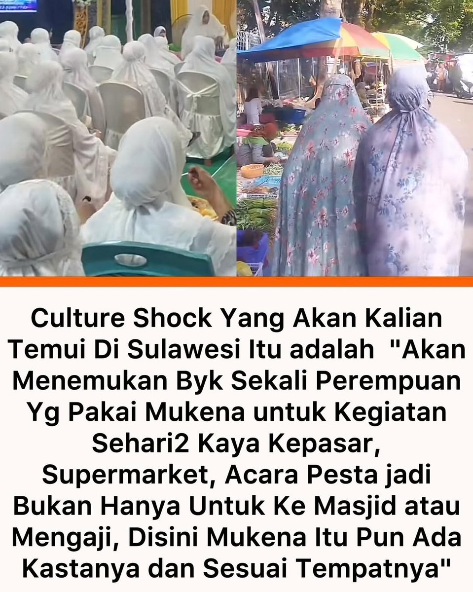 randomable_'s tweet photo. Bener-bener shock banget liat mereka kemana-mana pake mukena😭🤏

kondangan pake mukena udah kayak bimbingan haji😭 https://t.co/T4EPwD7hBM