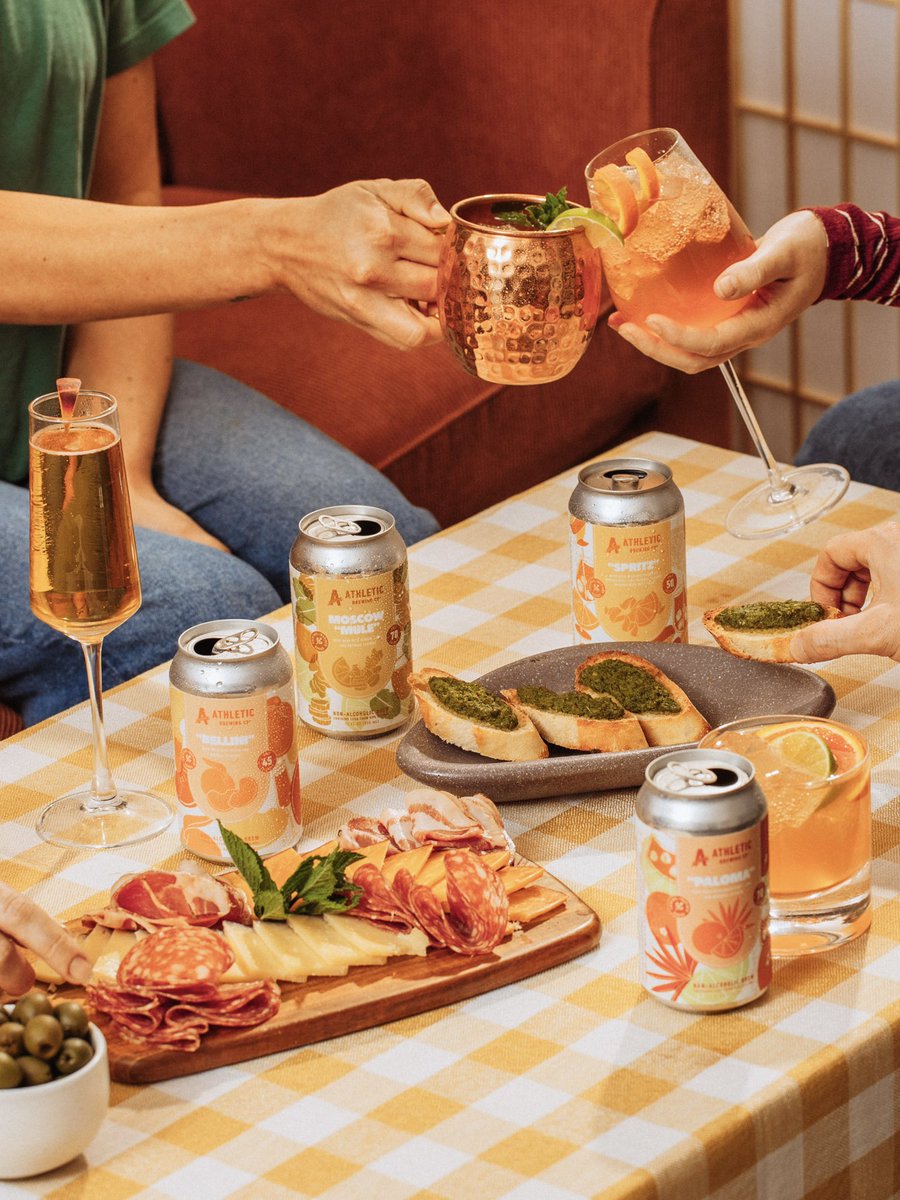 Crisp, refreshing, classic. Our Cocktail-Inspired Pack brings bold flavor without the buzz, including a 6-pack each of:
 
“Paloma” 🍹
Moscow “Mule” 🍋‍🟩
“Bellini” 🍑
“Spritz” 🥂
 
Available for a limited time at athleticbrewing.com