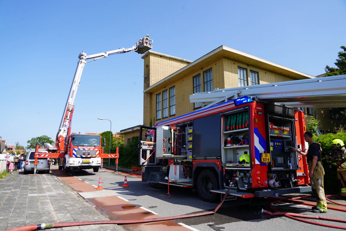 Brand in antikraak woning in Enkhuizen