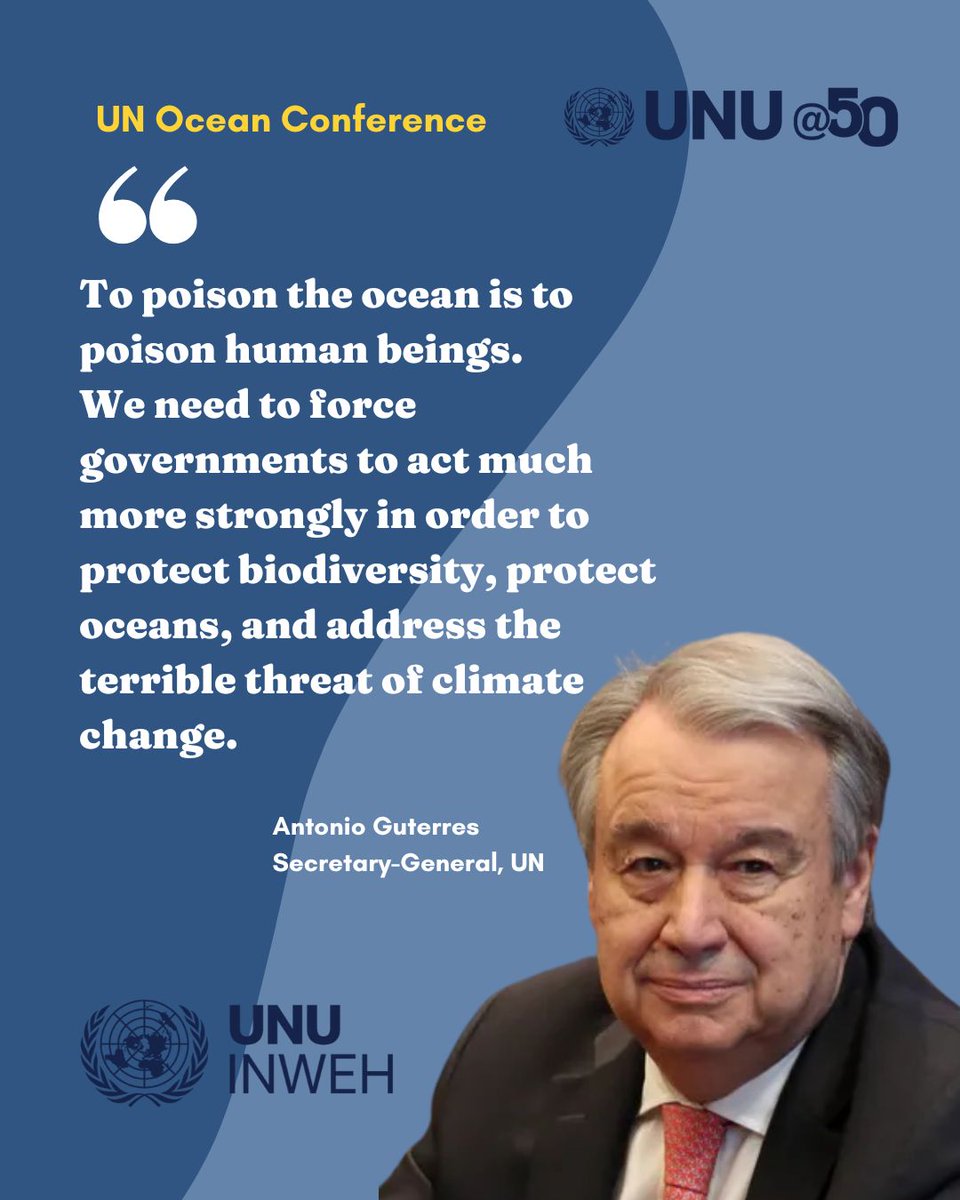 UN University-INWEH (@unuinweh) on Twitter photo โTo poison the ocean is to poison human beings.โ โ <a href="/antonioguterres/">Antรณnio Guterres</a>
At #UNOC3, the UN chief calls for urgent action from governments, civil society & business to protect our oceans and confront the climate crisis.
#UNOC2025 โTo poison the ocean is to poison human beings.โ โ <a href="/antonioguterres/">Antรณnio Guterres</a>
At #UNOC3, the UN chief calls for urgent action from governments, civil society & business to protect our oceans and confront the climate crisis.
#UNOC2025