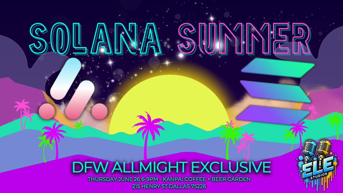 solana summer 3 pt series. 
fun graphix to create.