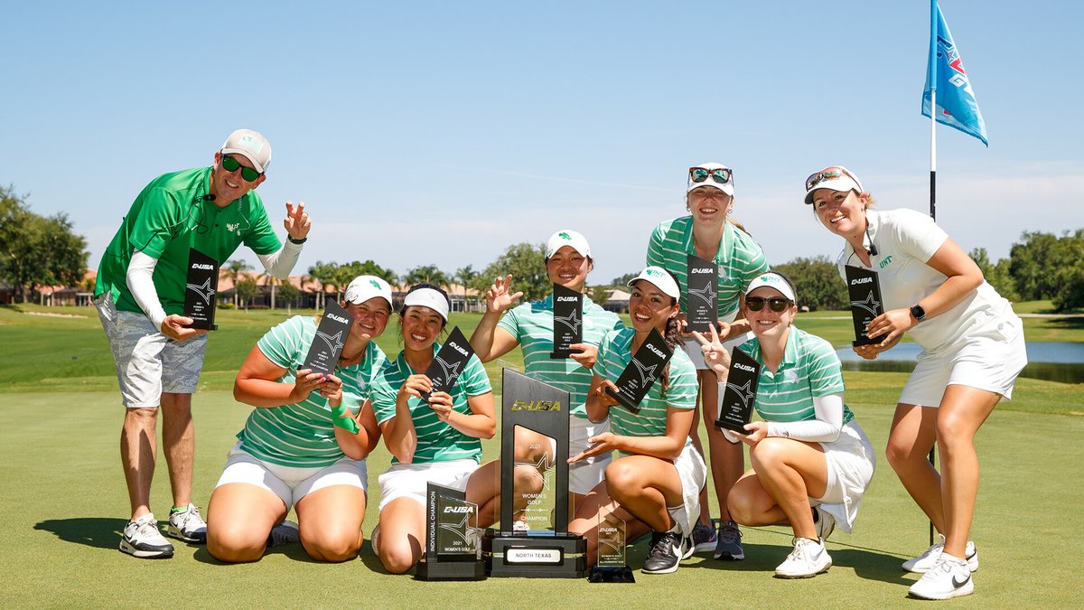 MeanGreenWGolf's tweet image. 𝗪𝗮𝘆 𝗕𝗮𝗰𝗸 Wednesday 🏆
Let's go all the way back to 4.21.21 when we won our first conference title in program history. Entered the day 4 shots back, won the thing by 12 shots 😤
Audrey Tan won the indy 🥇 at -9 to set a 54-hole program record she would match a month later