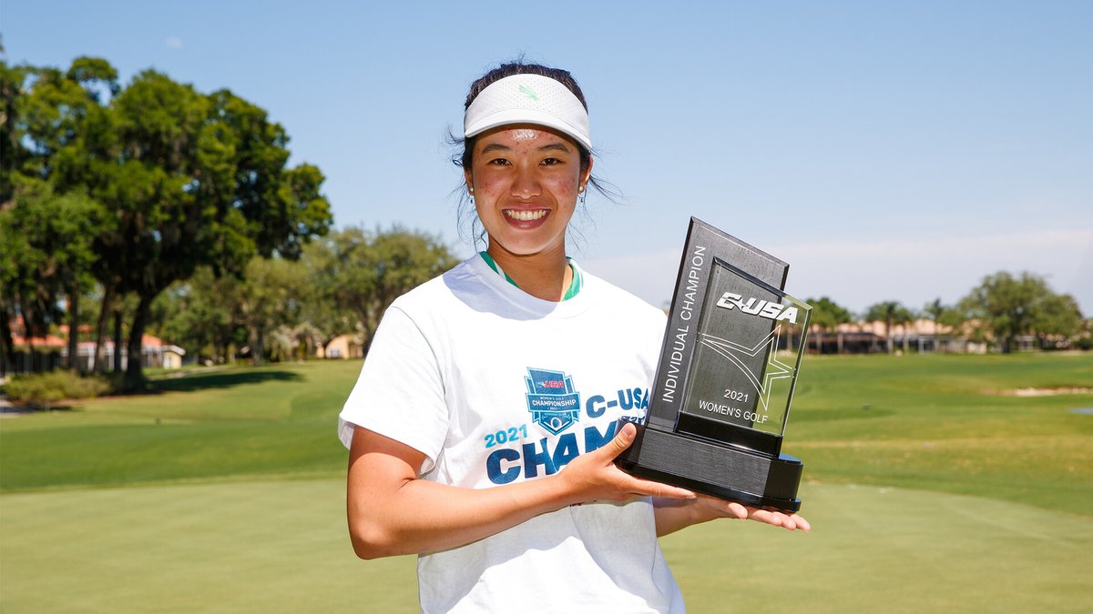 MeanGreenWGolf's tweet image. 𝗪𝗮𝘆 𝗕𝗮𝗰𝗸 Wednesday 🏆
Let's go all the way back to 4.21.21 when we won our first conference title in program history. Entered the day 4 shots back, won the thing by 12 shots 😤
Audrey Tan won the indy 🥇 at -9 to set a 54-hole program record she would match a month later