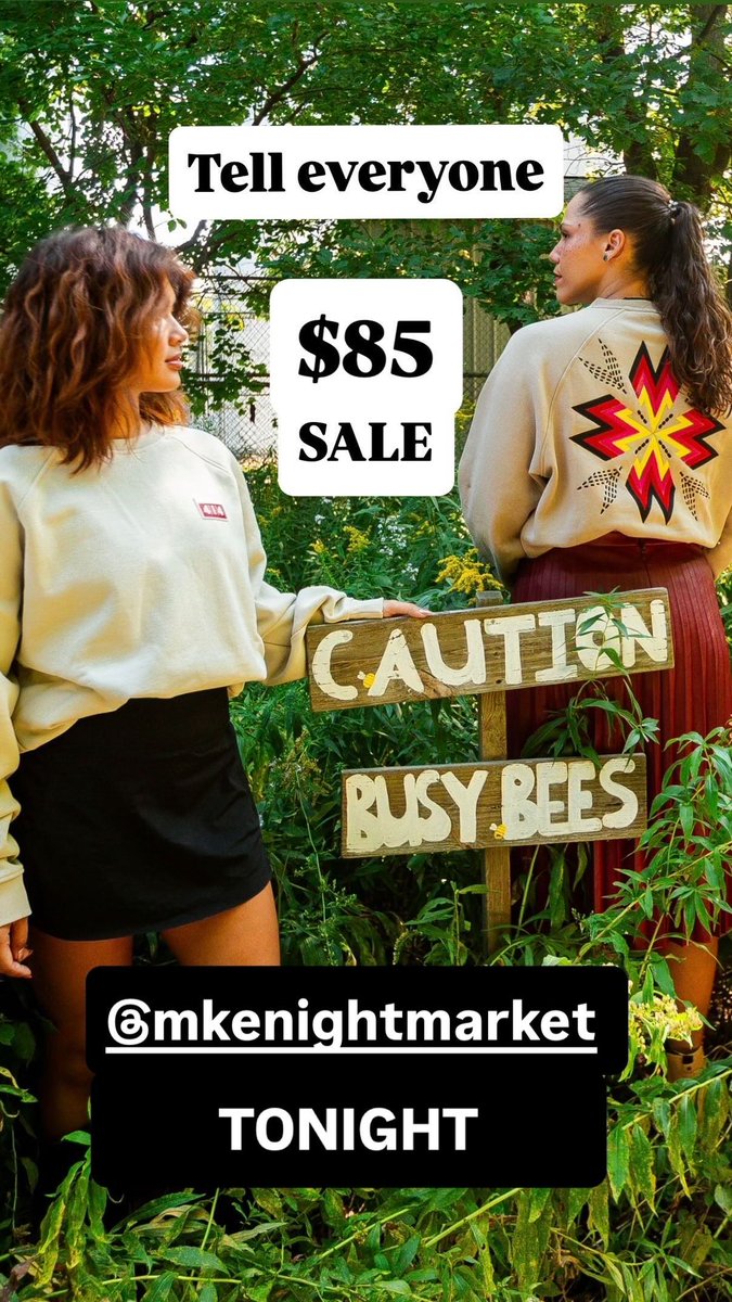 Super deal to celebrate the first <a href="/mkenightmarket/">mkenightmarket</a> of the year. 
$85 crew neck. 
Flowers in the mud grow into stars.