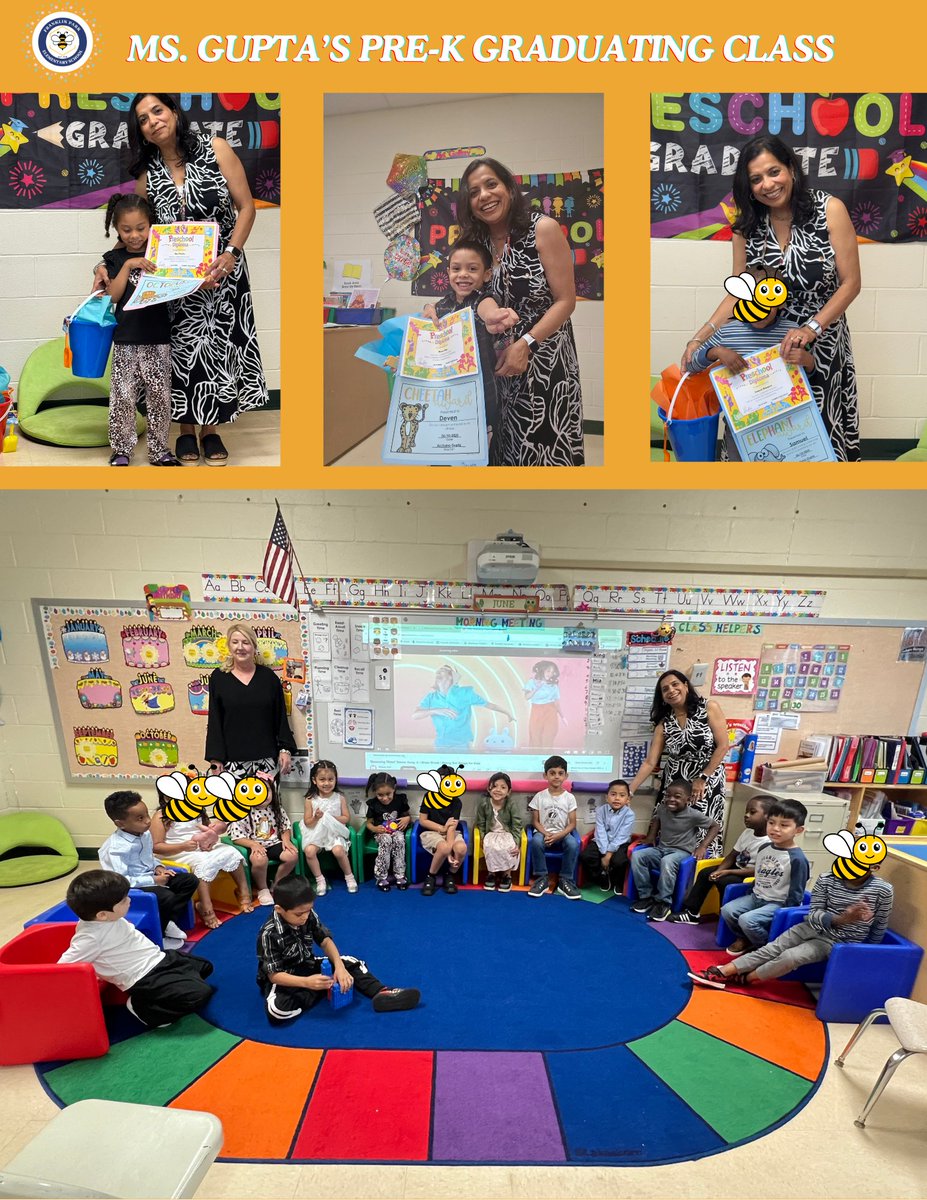 Pre-K Graduations Continue! #wethriveatthehive #celebratingeverybeeinunity <a href="/FPS_Stein_FTPS/">Jennifer Stein</a> <a href="/VP_JYoung_FTPS/">Jessica Young</a>