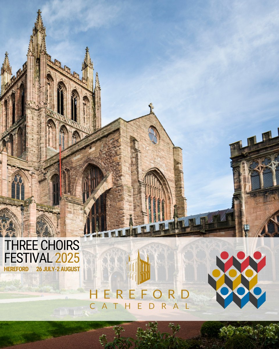 The Three Choirs Festival Returns to Hereford! 
20–27 July 2025
Various venues across Hereford
One of the world’s oldest classical music festivals is back—and this year, it’s Hereford’s turn to host! 
#ThreeChoirsFestival #Hereford2025 #VisitHereford