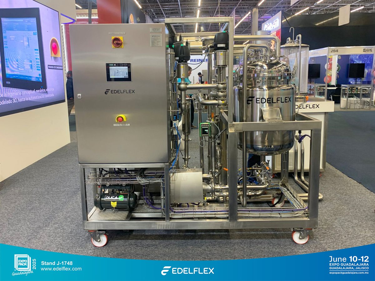 edelflex's tweet image. ¡Arrancó EXPO PACK Guadalajara 2025! 🚀
Gran primera jornada y seguimos hoy y mañana en el stand J-1748.
Vení a conocer nuestras últimas soluciones para la industria del empaque y procesamiento.
#EXPOPACK #Guadalajara2025 #EDELFLEX