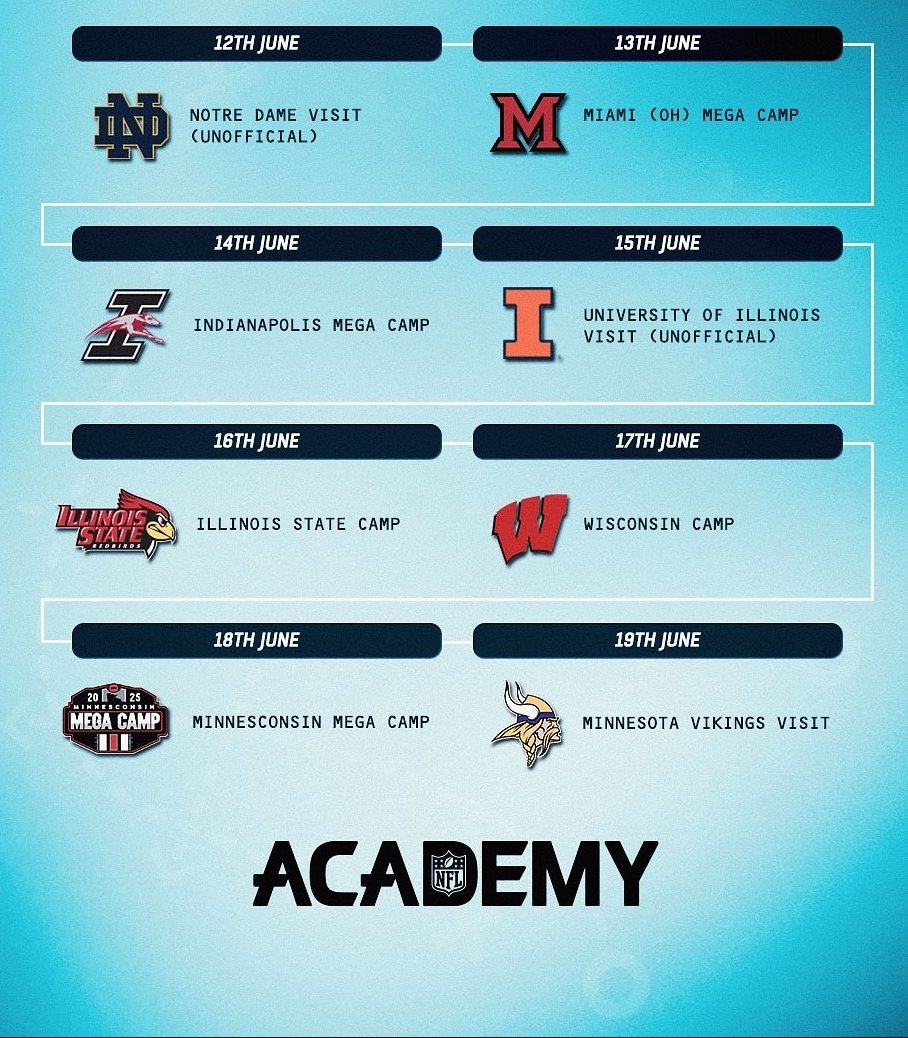 Niko Kampas (@niko__kampas) on Twitter photo Hey Coaches ‼️I will be at these camps this week. Can't wait to compete !
<a href="/KrisDurham16/">Kris Durham</a> <a href="/coachstevehagen/">Coach Hagen</a> <a href="/Coach_Gavin_OL/">Gavin Collins</a> <a href="/chasebaker91/">Chase Baker</a> <a href="/_coachturner/">Clayton Turner</a> <a href="/danieldf211/">Daniel Docal</a> Hey Coaches ‼️I will be at these camps this week. Can't wait to compete !
<a href="/KrisDurham16/">Kris Durham</a> <a href="/coachstevehagen/">Coach Hagen</a> <a href="/Coach_Gavin_OL/">Gavin Collins</a> <a href="/chasebaker91/">Chase Baker</a> <a href="/_coachturner/">Clayton Turner</a> <a href="/danieldf211/">Daniel Docal</a>